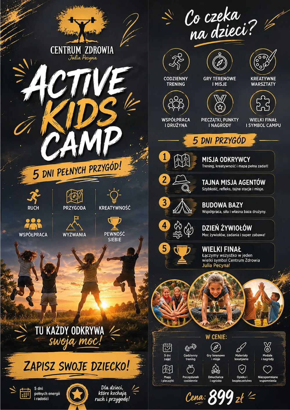 Materiały promocyjne Active Kids Camp