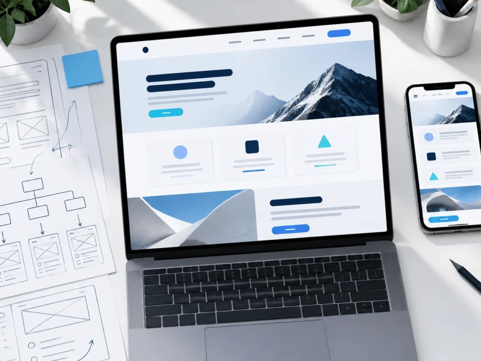 Projekt UX/UI strony: od potrzeb do układu