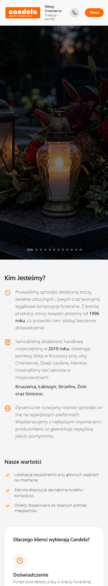 Sklepy-Cmentarne-mobile - fragment witryny